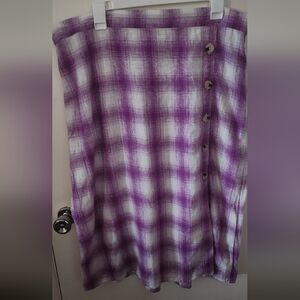 Loft Outlet Purple Midi Skirt